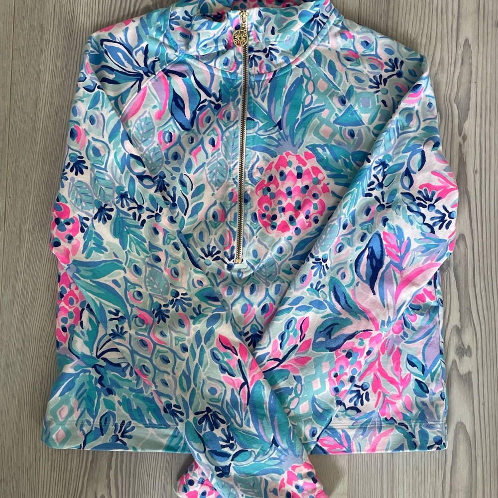 Lilly Pulitzer Pink and Blue Patterned Top